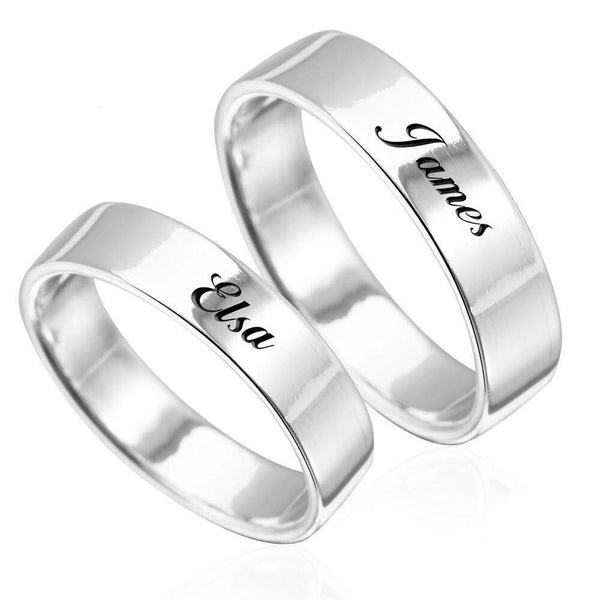 24K Gold Plated Sterling Silver Personalized Name Ring - Heart and Leaf  Design Below Name - Size 8 - Made in USA - Walmart.com